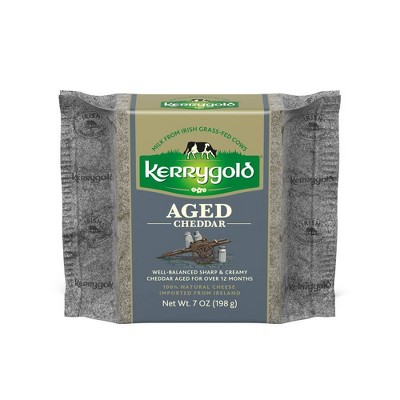 Kerrygold Grass-Fed Aged Irish Cheddar Cheese - 7oz