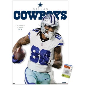 Trends International NFL Dallas Cowboys - CeeDee Lamb Feature Series 24 Unframed Wall Poster Prints - 1 of 4