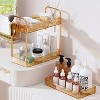 MaseiKar 3-Tier Acrylic Storage Rolling Cart, Bathroom Cart Organizer, Laundry Room Organization, Mobile Shelving Unit for Office, Living Room - 2 of 4