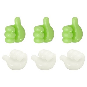 Unique Bargains Cord Holders Cable Clips for Nightstand Wire Organizer Plastic Modern Minimalist - 1 of 4
