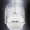 Urban Ambiance Luxury Mid-Century Modern Pendant 21.625''H x 16.125''W,  Brushed Nickel Finish,  Albuquerque Collection, UHP4341 - 4 of 4