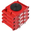 Machinery Dolly Heavy Duty - 4 Piece Set 6 T Industrial Steel Mover with 360¡ã Rotation Anti-Skid Cover & PU Wheels for Workshop/Warehouse - 3 of 4