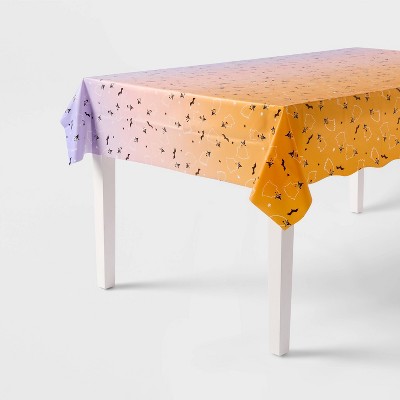 Halloween Ghost Witch Ombre Table Cover Orange/Purple - Spritz™