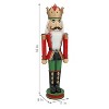Sunnydaze Indoor/Outdoor Porch or Living Room Polyresin Matthias the Nutcracker Prince Christmas Holiday Decoration - 37" - 3 of 4