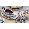 Blue Rose Polish Pottery S119 Manufaktura Gravy Boat Plate & Ladle - 3 of 3