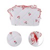 Unique Bargains Lady Make Up Organizer Case White Red 1 Pc - 4 of 4