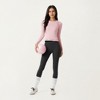 Anna-Kaci Active Women’s Long Sleeve Active Top with Layered Strap Detail Slim Contoured Fit and Modern Minimal Silhouette - 3 of 4