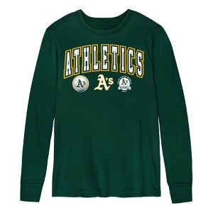 MLB Oakland Athletics Boys' Long Sleeve T-Shirt - 1 of 1