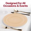 Smarty Had A Party Matte Bright Yellow Round Plastic Wedding Set - 30 Sets - 2 of 4