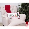 C&F Home 10" x 20" Woodland Fox Pine Trees "Comfort & Joy" Accent Throw Pillow - 2 of 4