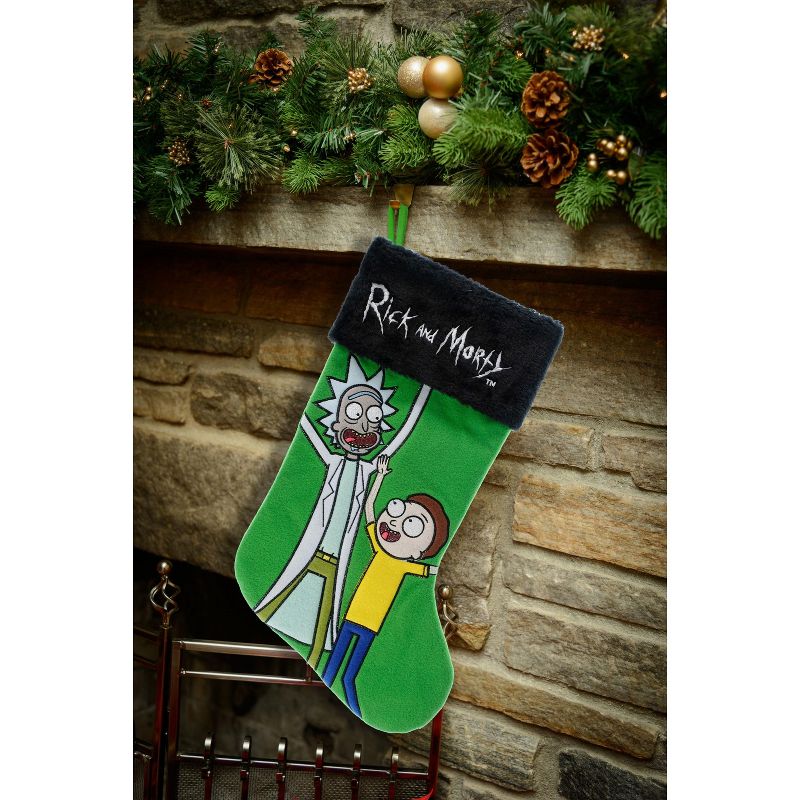 Rick and Morty Applique Holiday Stocking 20", 3 of 5
