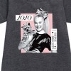 JoJo Siwa Shine Bright Graphic Short Sleeve Fleece Dress - Heather Charcoal - 5T - 2 of 2