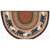 Earth Rugs Burgundy Mama Bear & Baby Bear Printed Slice Tread 18"x29" – Rustic Cabin Accent - 2 of 3