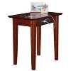 AFI Furnishings Shaker Chair Side Table with Charging Station in Walnut - 4 of 4