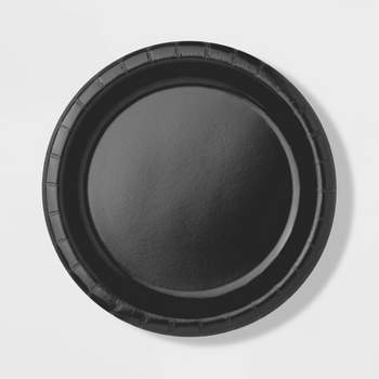 20ct 8.5" Dinner Plate Black - Spritz™
