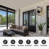 Ludomide 23.6 In. Smart Industrial Wall Mounted Ceiling Fan with Double Side LED Lights and Remote Included - 4 of 4