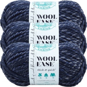 (3 Pack) Lion Brand Wool-Ease Thick & Quick Yarn - River Run - 1 of 3