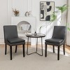 NicBex Modern Dining Chair Set of 2 Kitchen & Dining Room Chairs with Cushion Seats and Wood Legs Upholstered Linen Fabric Armless Chair - 4 of 4