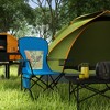 Outsunny Outdoor Folding Beach Camping Chair with Strong Steel Legs, Side Cup Holder, & Durable Oxford Fabric - 2 of 4