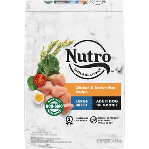 Nutro Natural Choice Chicken and Brown Rice Flavor Large Breed Adult Dry Dog Food - 1 of 4