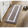 Hotel Bath Rug 100% Premium Cotton Tufted Two Tone Reversible Bathroom Rug, Soft & Water Absorbent, Machine Washable Bath Mat - 2 of 4