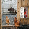 Chiken Gifts Vintage Chicken Decor Sign Live Like Someone Left The Gate Open Tin Sign - 3 of 4