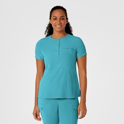 Wink RENEW Women's Mandarin Collar Tuck-In Scrub Top, 5X.