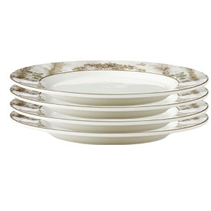Spode Kit Kemp 11" Tall Trees Dinner Plate Set of 4 | Enchanted Forest Design | Stylish Table Setting| Porcelain | Dishwasher and Microwave Safe - 1 of 4