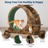 Cat Exercise Wheel for Indoor Cats - 48" Large Cat Running Wheel with 3-Level Jumping Tower, Quiet Spinner Hamster Wheel - 2 of 4