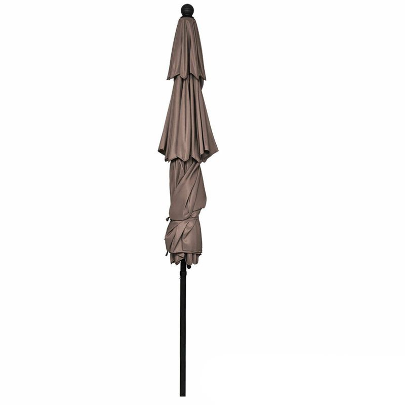 10' x 10' Double Vented 3-Tier Patio Market Table Umbrella - Wellfor, 6 of 11