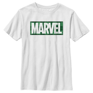 Boy's Marvel St. Patrick's Day Green Marvel Logo T-Shirt - 1 of 4