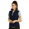 Sofra Women's Polar Fleece Full Zip Up Sweater Vest - 2 of 4
