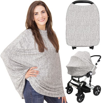 KeaBabies Car Seat Cover for Babies, Multi-Use Nursing Cover, Infant Carseat Cover, Breastfeeding Cover, Stroller Cover