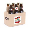 Big Dot of Happiness Teacher Retirement - Happy Retirement Party Decorations for Women and Men - 6 Beer Bottle Label Stickers and 1 Carrier - 2 of 4