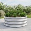 TUYOHW Metal Raised Garden Bed,Round Outdoor Planter Box for Vegetables Herbs Flowers,Galvanized Rust-Proof Elevated Planting Box - 2 of 4