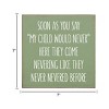 Slickblue Funny Parenting Quote Wood Wall Sign – Rustic 7x7 Home Decor for Moms and Dads, Multiple Color Options - 3 of 3