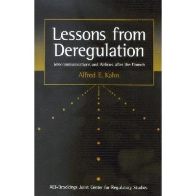 Lessons from Deregulation - by  Alfred E Kahn (Paperback)