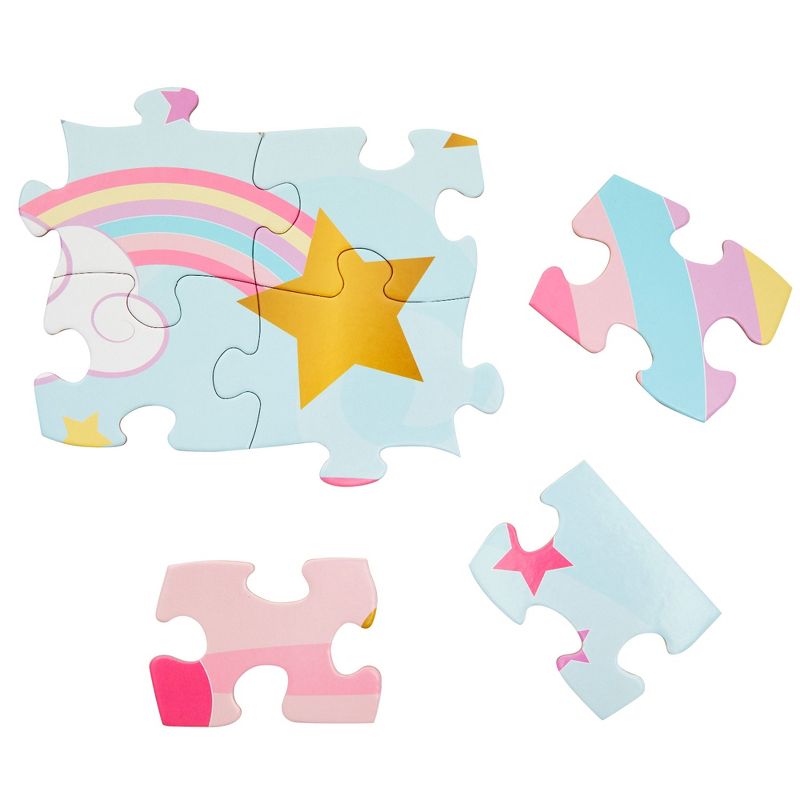 Blue Panda 100 Piece Giant Unicorn Floor Puzzle for Kids - Pastel Jumbo Jigsaw Puzzles for Girls Ages 3+, 2x3 feet, 4 of 7