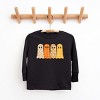 Four Ghosts Checkered Quilted Printed - Toddler Long Sleeve Graphic Tee and Youth Long Sleeve Graphic T-Shirt - 3 of 4