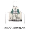 Unique Bargains Christmas Aprons Linen Black Red Green White Brown 21.65"x26.77" 1 Pcs - 3 of 4
