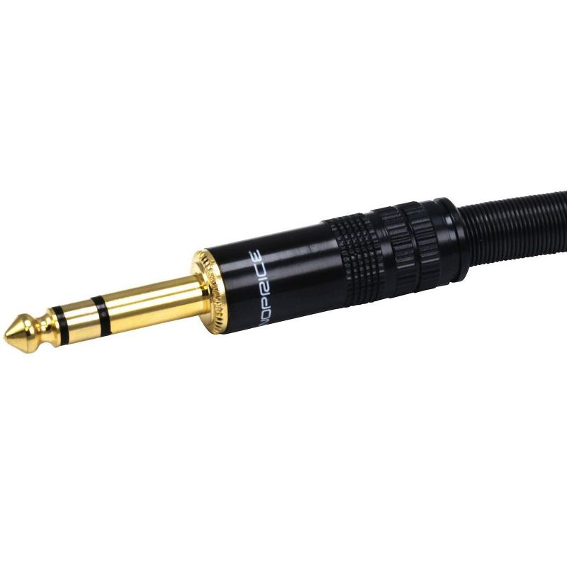Monoprice XLR Male to 1/4inch TRS Male Cable - 6 Feet (4 Pack) | Gold Plated, 16AWG - Premier Series, 2 of 4