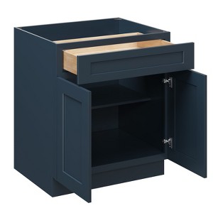 CASAINC 30 in. W x 24 in. D x 34.5 in. H Plywood Ready to AsseMatte Blackle Floor Base Kitchen Cabinet in Cyber Grey with Drawer - 1 of 4
