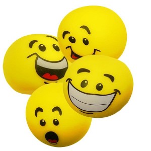 Big Mo's Toys Emoticon Stress Balls - 4 Pack - 1 of 4