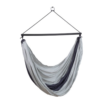 Ceara 3 Bar Hammock Swing Chair - Mercury Blue - Sol Living: Nylon Fabric, Aluminum Frame, Water-Resistant, No Assembly Required