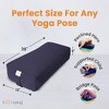 Sol Living Yoga Bolster Pillow with Removable Cover Rectangle - 4 of 4