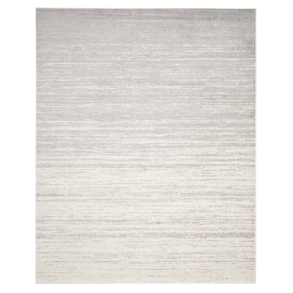 11'x15' Solid Loomed Area Rug Ivory/Silver - Safavieh