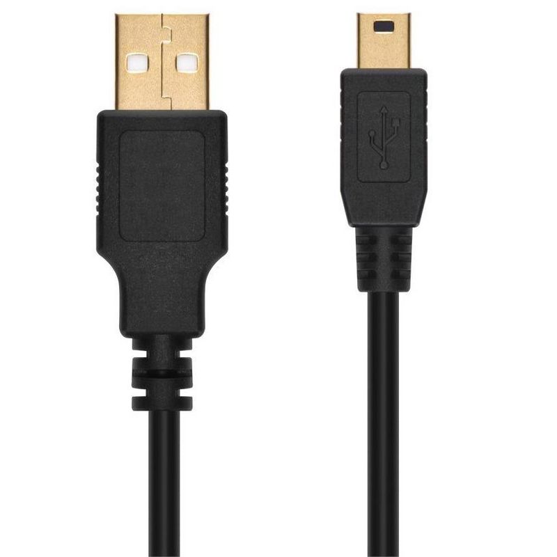 Monoprice USB/Lightning Cable - 15 Feet - Black | USB-A to Mini-B, 5-Pin, 28AWG conductors, 4 of 6
