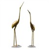 SPI Home Crane Pair – 29" H Bronze Metal Coastal Bird Sculptures for Indoor or Outdoor Decor - 3 of 3
