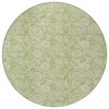 Sage And Mint Green Floral Washable Indoor Outdoor Area Rug - 4 of 4