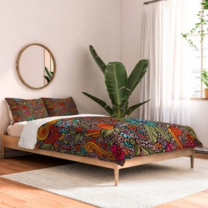 Deny Designs 3pc Full/Queen Valentina Ramos Maxi Garden Comforter and Pillow Sham Set: Abstract Design, Non-Woven Fabric, Machine Washable - 1 of 4